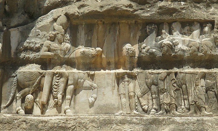 Bahram II receiving ambassadors