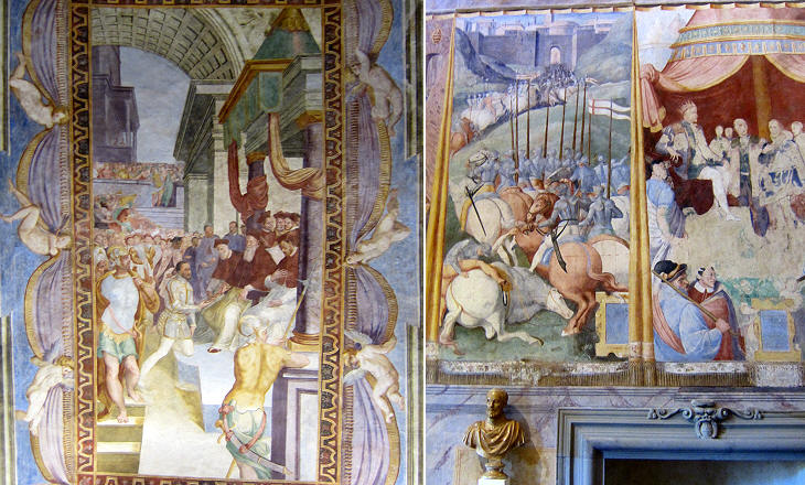 Palazzo della Corgna - frescoes by Salvio Savini