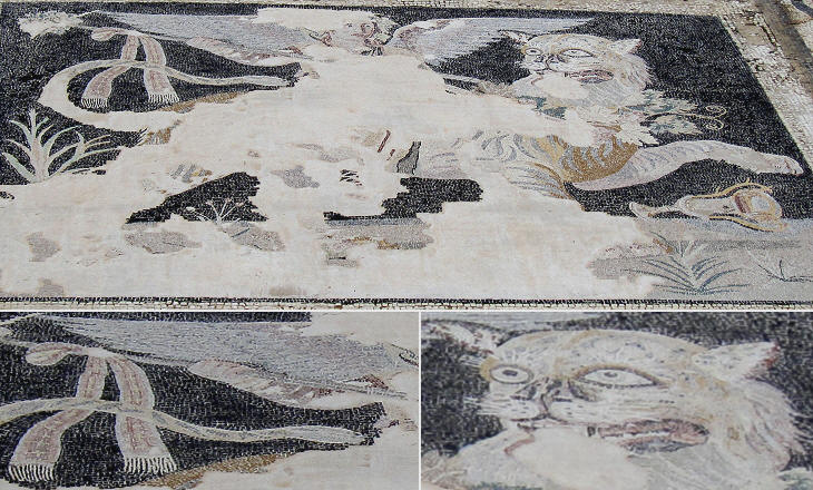 Mosaic portraying Dionysus at the House of Dionysus