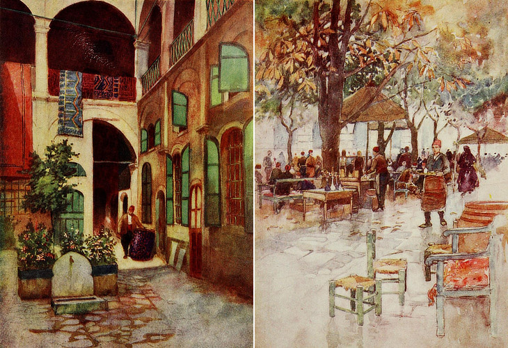Carpet warehouse open-air cafè