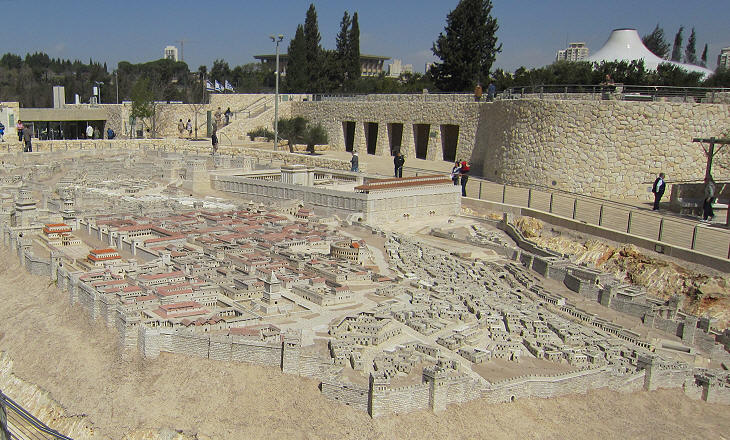Museum of Israel: model of Jerusalem in the year 66 AD