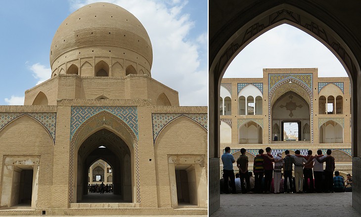 the prayer hall seen from the rear courtyard