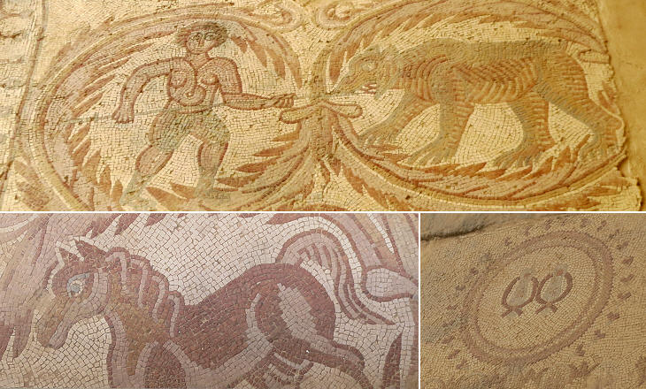 Mosaics at Burnt Palace