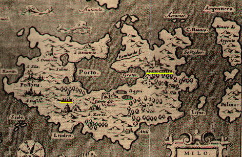 Venetian map of Milo