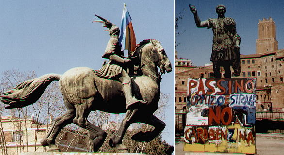 Talking statues