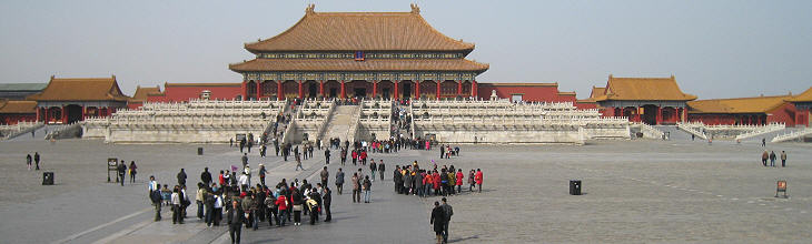 On the way to the Hall of Supreme Harmony
