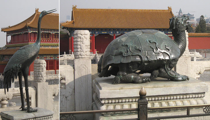Hall of Supreme Harmony: bronze statues