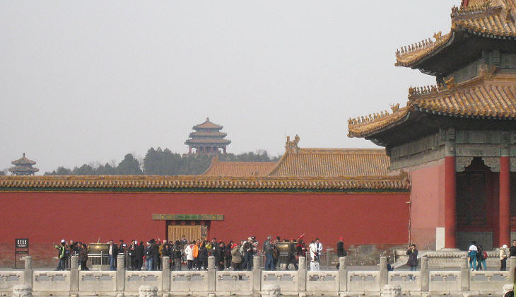 Jingshan (or Feng Shui/Coal) Hill seen from the Forbidden City