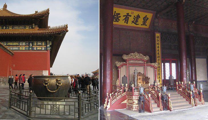 throne in the Hall of Preserving Harmony