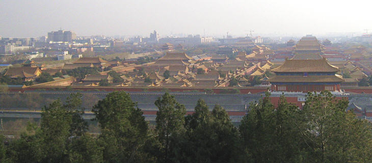 The Forbidden City seen from Jingshan Hill