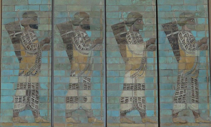 brick relief at the Palace of Darius at Susa