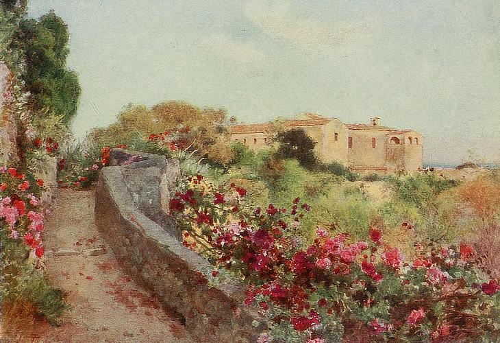 Syracuse Convento dei Cappuccini seen from Villa Politi