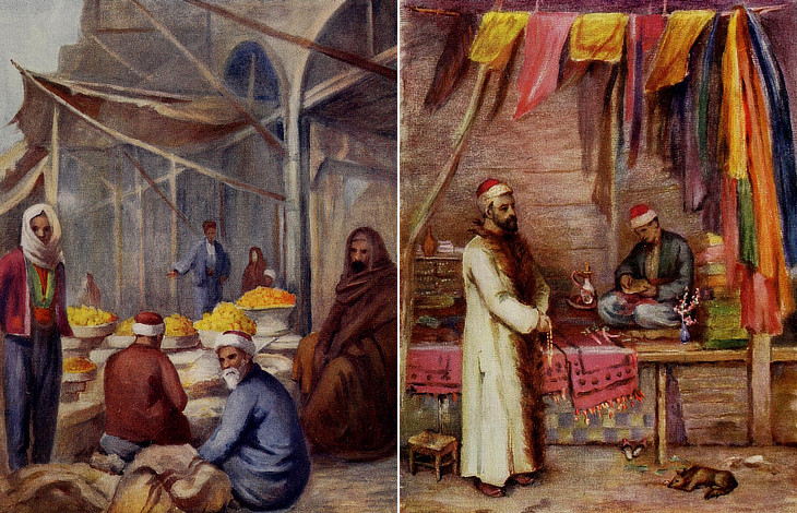 In the Fruit Bazaar, Damascus
