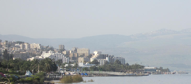 View of modern Tiberias