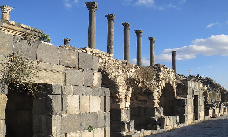 Shops along Cardo Maximus