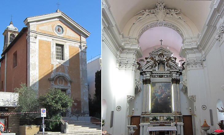 (left) Façade; (right) interior