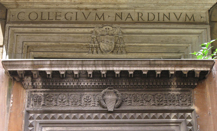 Lintel of Collegio Nardini