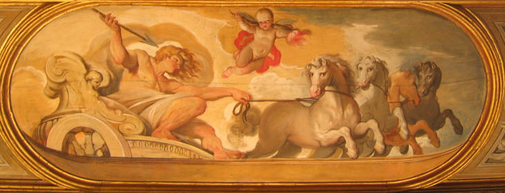 The Chariot of Sun - ceiling painted by Carlo Cesi