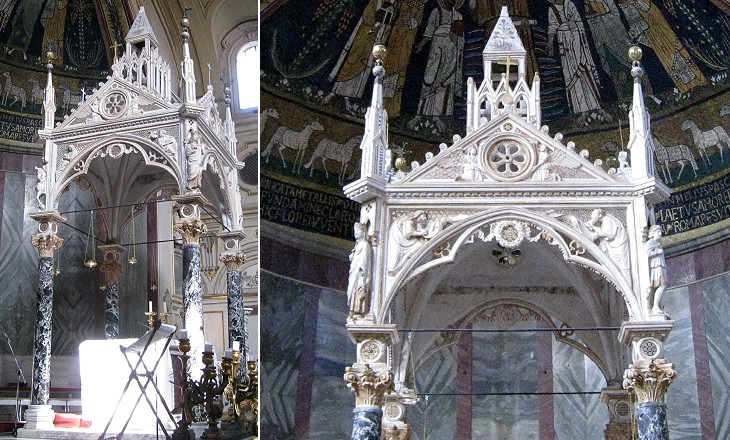 Upper part of the ciborium