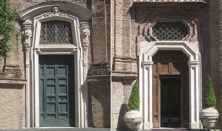 Entrance to the church