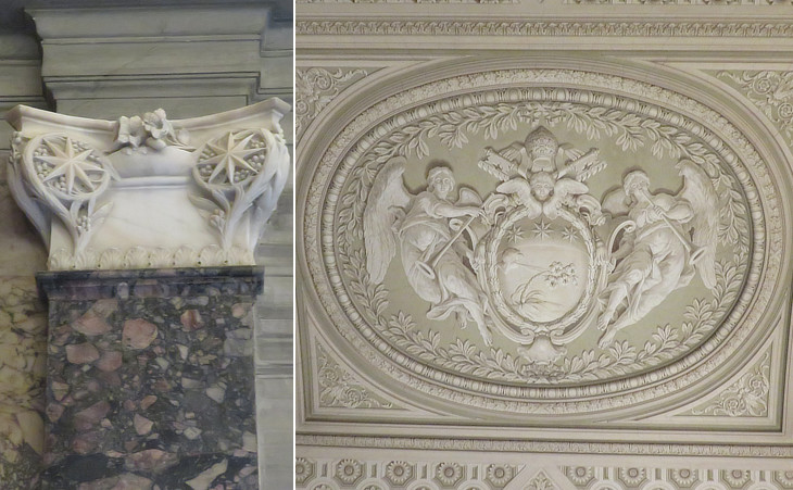 heraldic symbols of Pope Pius VI
