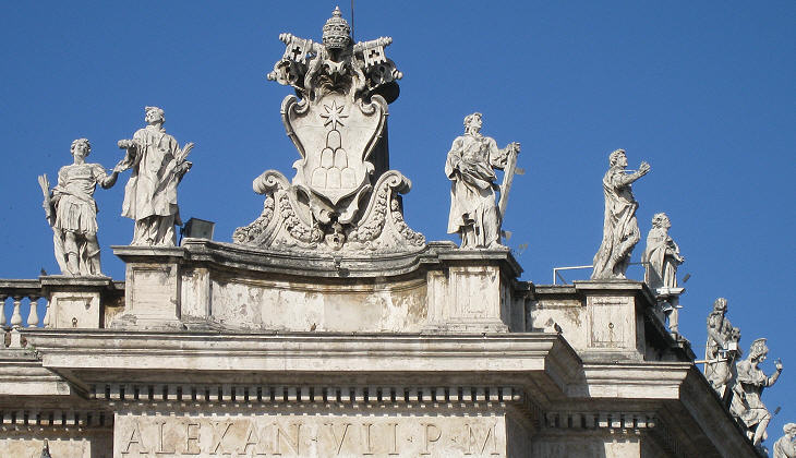 Coat of arms of Pope Alexander VII by Gian Lorenzo Bernini