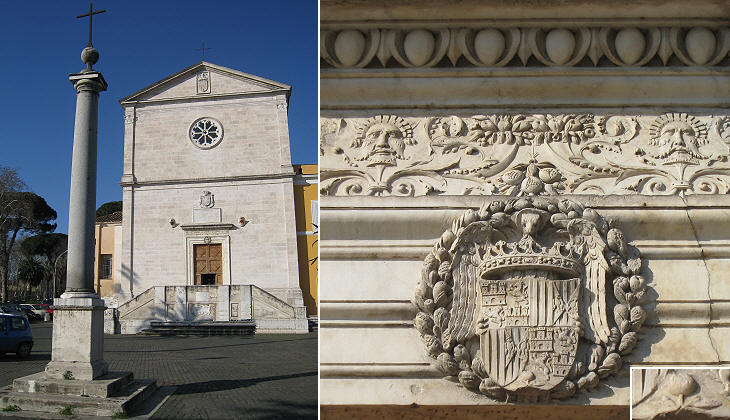 Façade and column erected in 1657