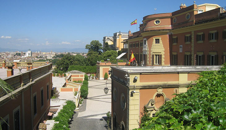 Casino Giraud seen from the terrace of Acqua Paola